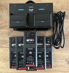 6 x NP-98D NP1 batteries with 4 way Hawkswood charger.